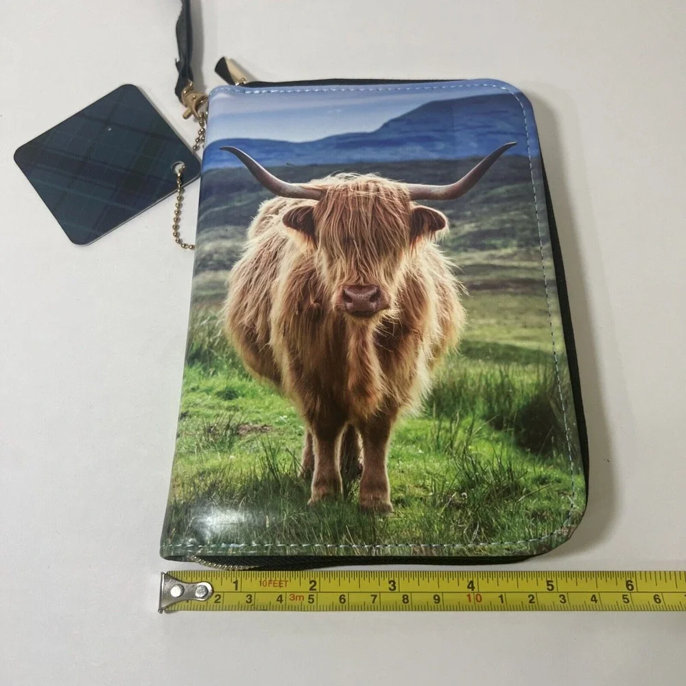 Highland‎ Cow Credit Card Holder, Small Notebook